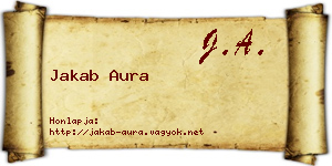 Jakab Aura névjegykártya